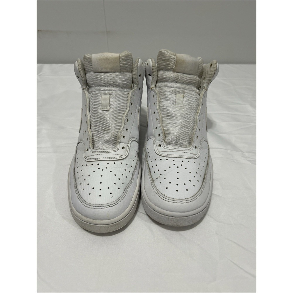 Nike Court Vision Men's Size 9 Women's 10.5 Triple White Mid Top